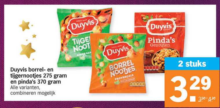 Duyvis   borrelnootjes folder aanbieding bij  Albert Heijn - details