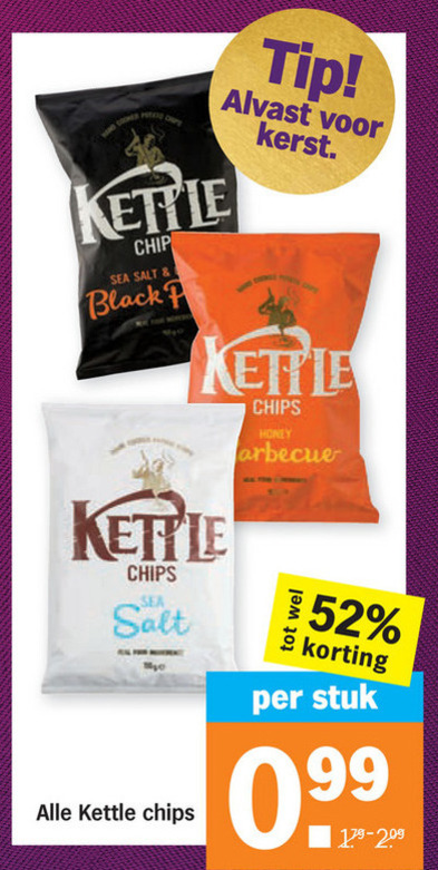 Kettle   chips folder aanbieding bij  Albert Heijn - details