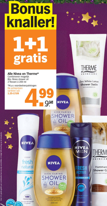 Nivea   deodorant folder aanbieding bij  Albert Heijn - details