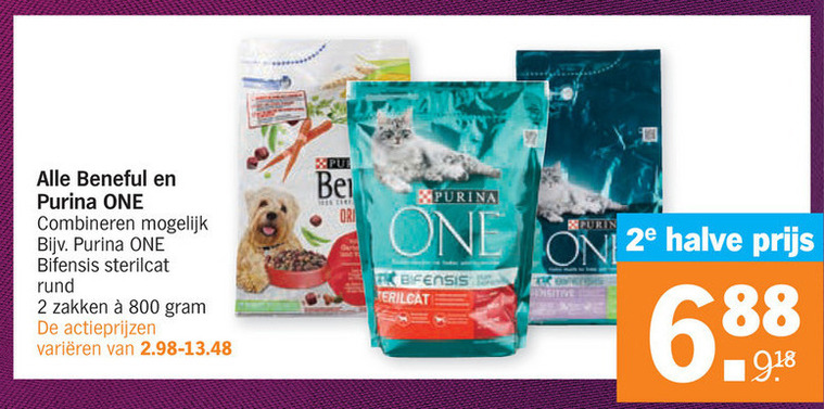 Beneful   kattenvoer, hondenvoer folder aanbieding bij  Albert Heijn - details