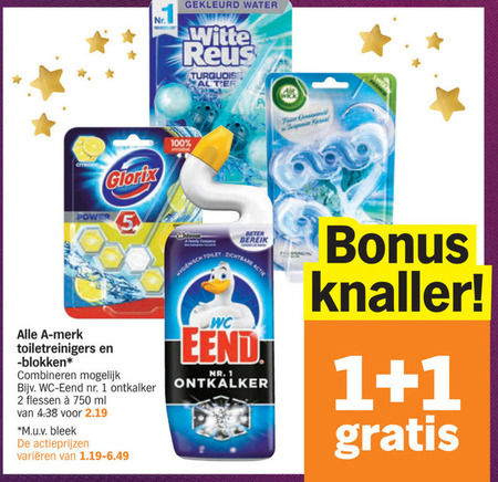 Alle merken   toiletblok, bleekmiddel folder aanbieding bij  Albert Heijn - details