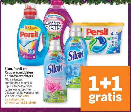 Persil   wasmiddel, wasverzachter folder aanbieding bij  Albert Heijn - details