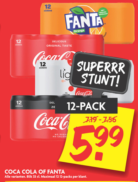 Coca-Cola   cola, frisdrank folder aanbieding bij  Dekamarkt - details