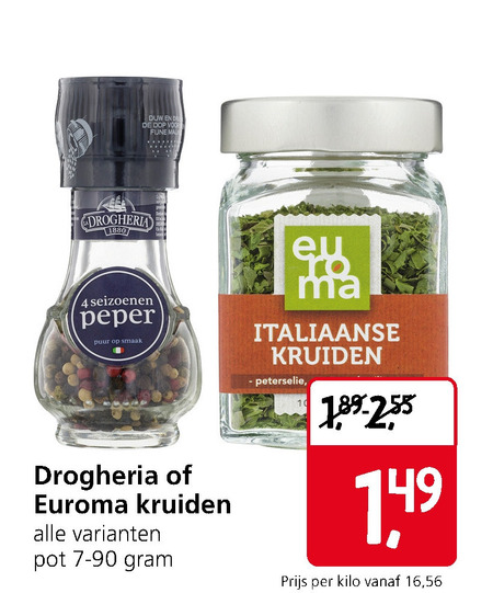 Drogheria   kruiden folder aanbieding bij  Jan Linders - details