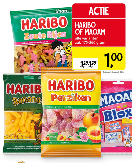 Haribo   snoep folder aanbieding bij  Jan Linders - details