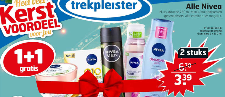 Nivea   deodorant, douchegel folder aanbieding bij  Trekpleister - details