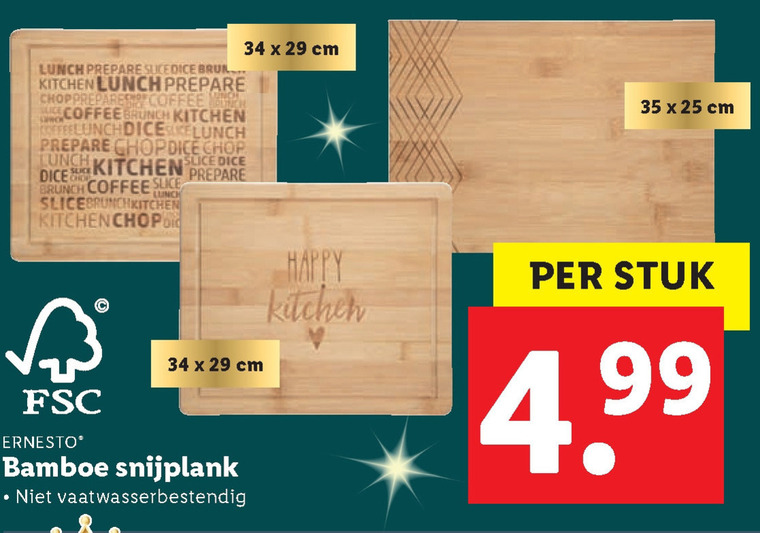 Ernesto   snijplank folder aanbieding bij  Lidl - details