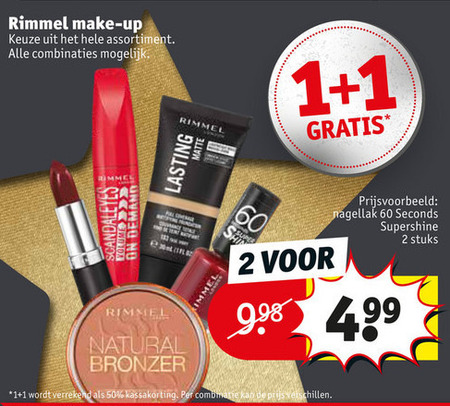 Rimmel   foundation, oogschaduw folder aanbieding bij  Kruidvat - details