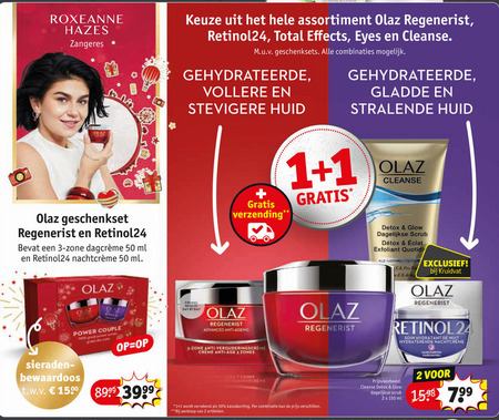 Olaz   dagcreme, nachtcreme folder aanbieding bij  Kruidvat - details