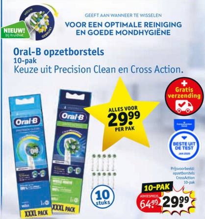 Braun Oral-B   opzetborstel folder aanbieding bij  Kruidvat - details