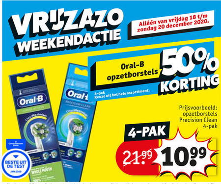 Braun Oral-B   opzetborstel folder aanbieding bij  Kruidvat - details