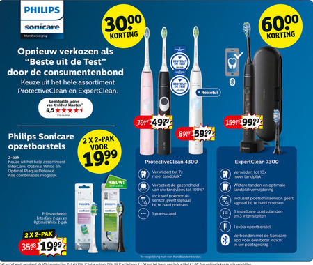 Philips   electrische tandenborstel, opzetborstel folder aanbieding bij  Kruidvat - details