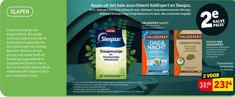 Sleepzz   voedingssupplement folder aanbieding bij  Kruidvat - details