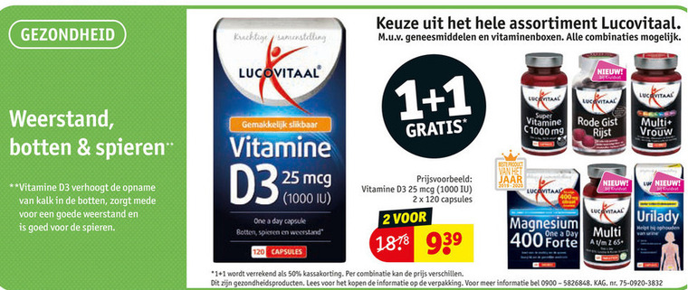 Lucovitaal   voedingssupplement folder aanbieding bij  Kruidvat - details