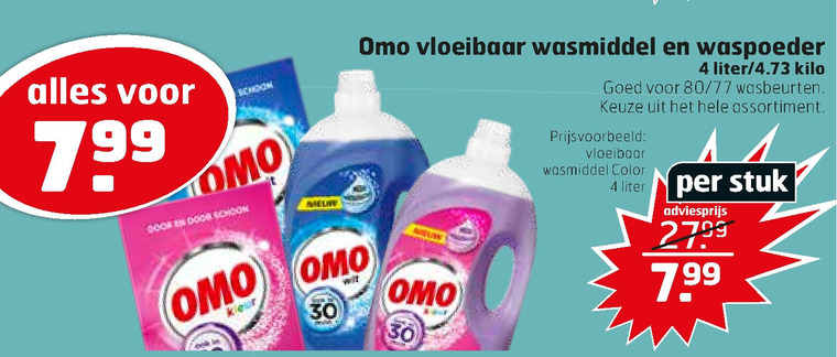 anders zak Interpersoonlijk Omo wasmiddel folder aanbieding bij Trekpleister - details