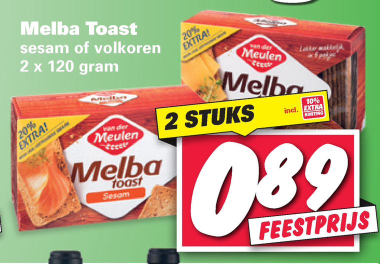 Van der Meulen   toast folder aanbieding bij  Nettorama - details