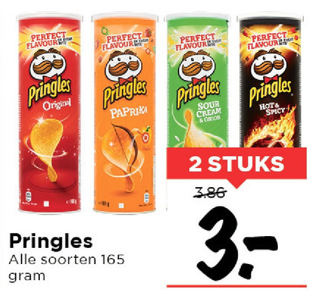 Pringles   chips folder aanbieding bij  Vomar - details