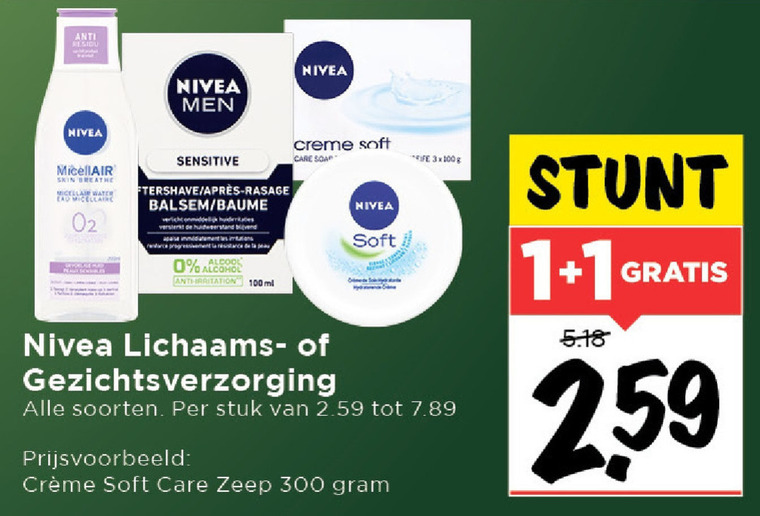 Nivea   nachtcreme, bodylotion folder aanbieding bij  Vomar - details