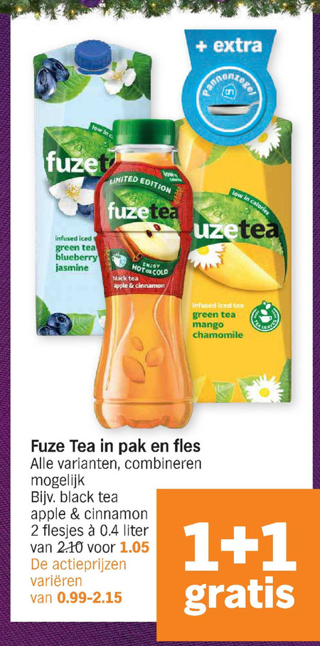 Fuze Tea   ice tea folder aanbieding bij  Albert Heijn - details