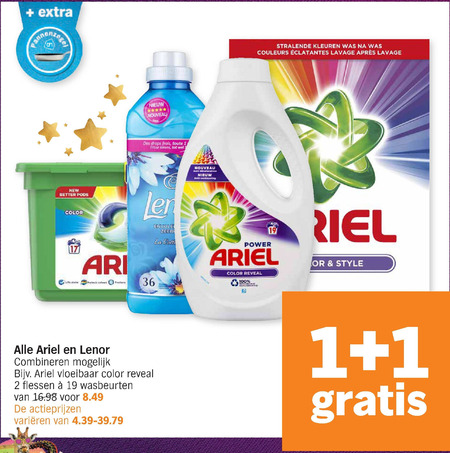 Lenor   wasmiddel, wasverzachter folder aanbieding bij  Albert Heijn - details