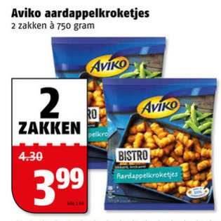 Aviko   aardappelkroketjes folder aanbieding bij  Poiesz - details