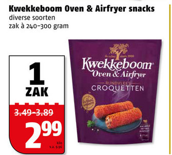 Kwekkeboom   snack, kroket folder aanbieding bij  Poiesz - details