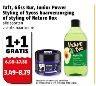 Junior   hairspray, haargel folder aanbieding bij  Poiesz - details