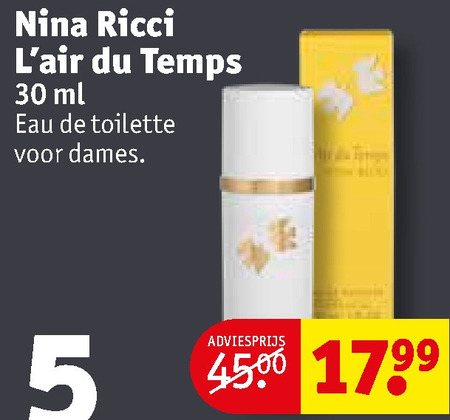 Nina Ricci   eau de toilette folder aanbieding bij  Kruidvat - details