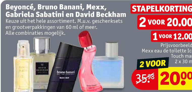 Bruno Banani   eau de toilette folder aanbieding bij  Kruidvat - details