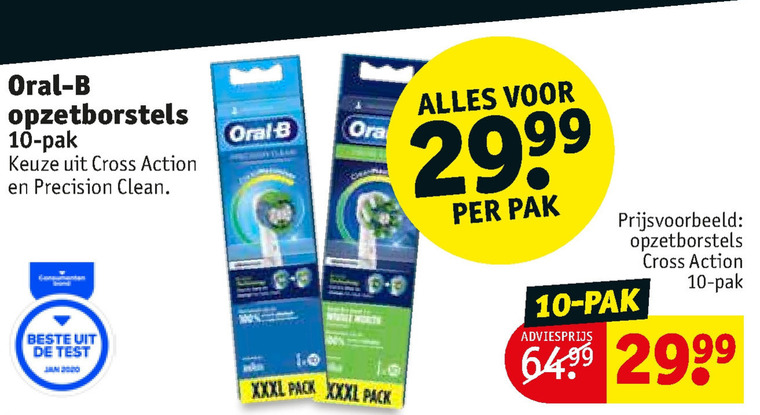 Braun Oral-B   opzetborstel folder aanbieding bij  Kruidvat - details