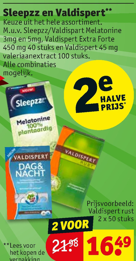 Sleepzz   voedingssupplement folder aanbieding bij  Kruidvat - details