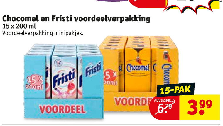 Fristi   drinkyoghurt, chocolademelk folder aanbieding bij  Kruidvat - details