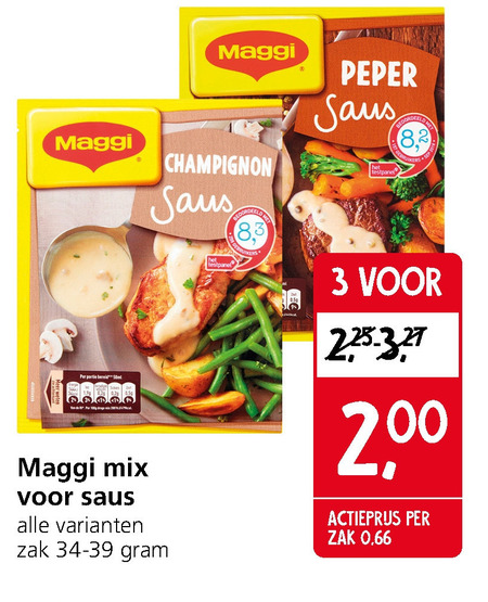 Maggi   saus folder aanbieding bij  Jan Linders - details