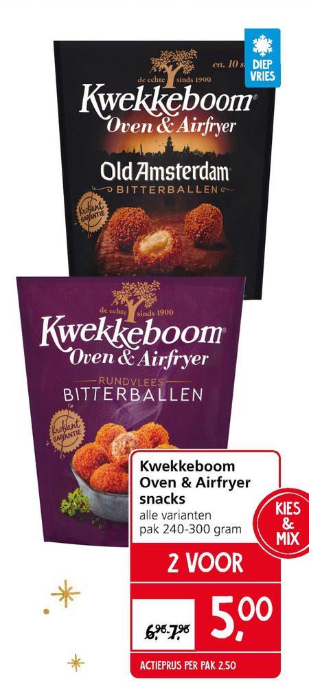 Kwekkeboom   snack, bitterballen folder aanbieding bij  Jan Linders - details