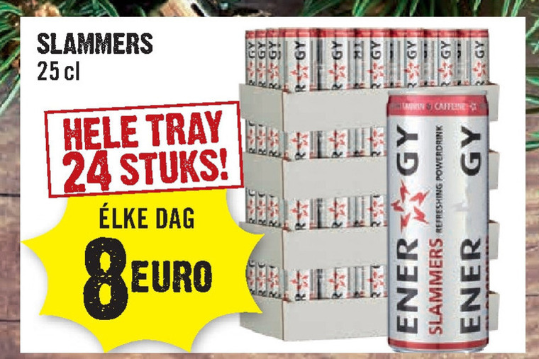 Slammers   energiedrank folder aanbieding bij  Dirck III - details