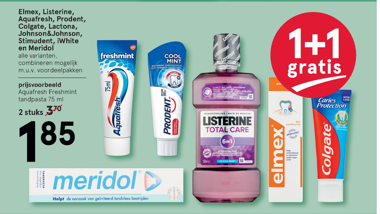 Colgate   tandenborstel, mondwater folder aanbieding bij  Etos - details