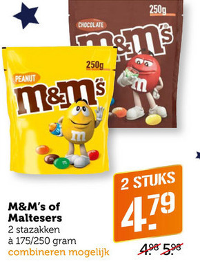 M en Ms   chocoladepindas, chocolade folder aanbieding bij  Coop - details