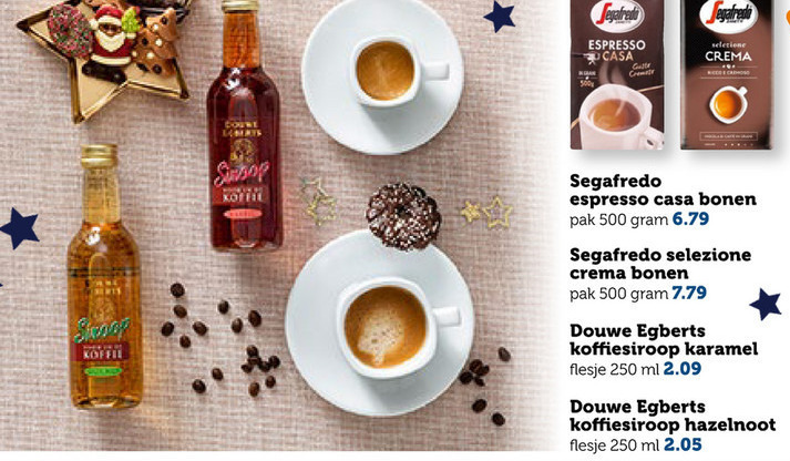 Segafredo   koffiebonen, koffiesiroop folder aanbieding bij  Coop - details