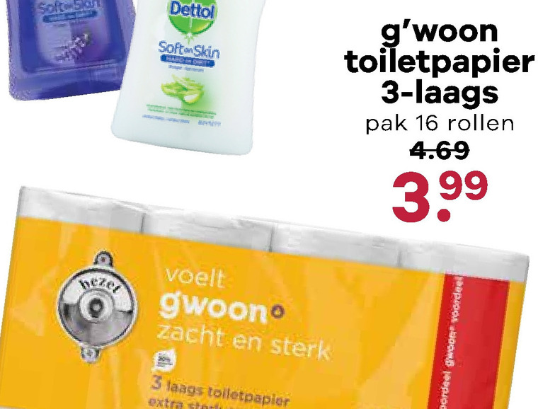 Gwoon   toiletpapier folder aanbieding bij  Boons Markt - details