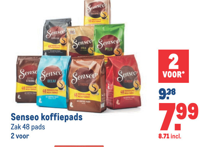 Douwe Egberts Senseo   koffiepad folder aanbieding bij  Makro - details