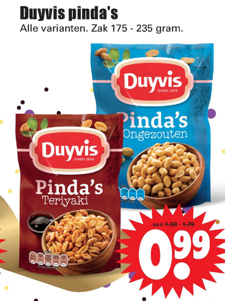 Duyvis   borrelnootjes folder aanbieding bij  Dirk - details