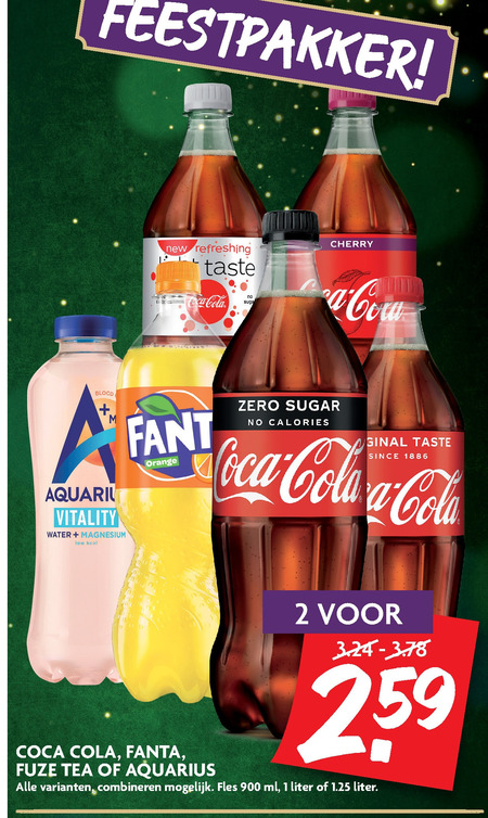 Fanta   ice tea, cola folder aanbieding bij  Dekamarkt - details