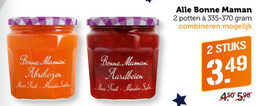 Bonne Maman   jam folder aanbieding bij  Coop - details