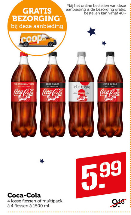 Coca-Cola   cola folder aanbieding bij  Coop - details