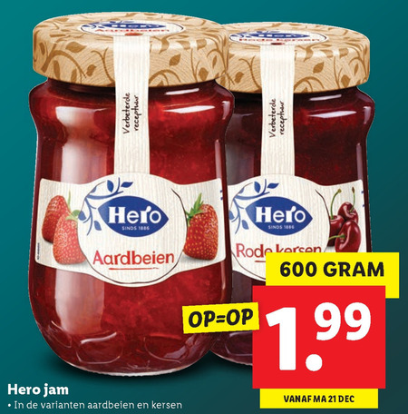 Hero   jam folder aanbieding bij  Lidl - details