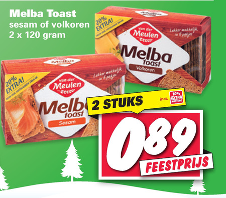 Melba   toast folder aanbieding bij  Nettorama - details