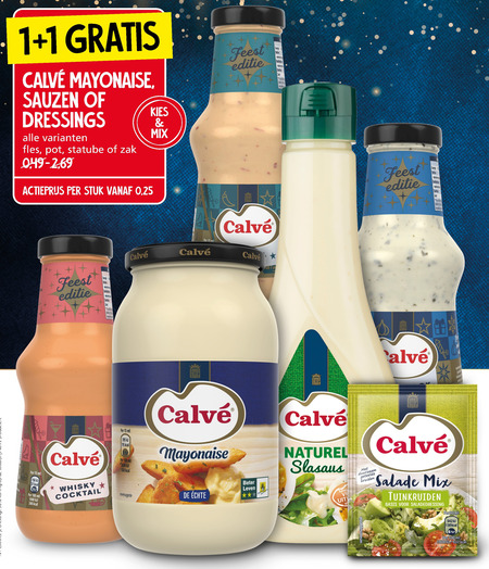 Calve   dressing, slasaus folder aanbieding bij  Jan Linders - details