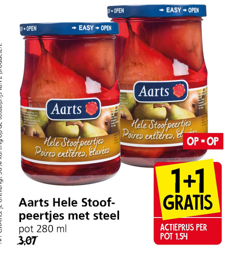 Aarts   stoofperen folder aanbieding bij  Jan Linders - details