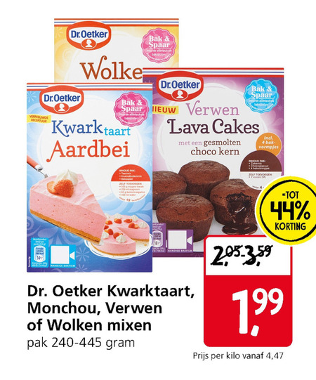 Dr Oetker   bakmix folder aanbieding bij  Jan Linders - details