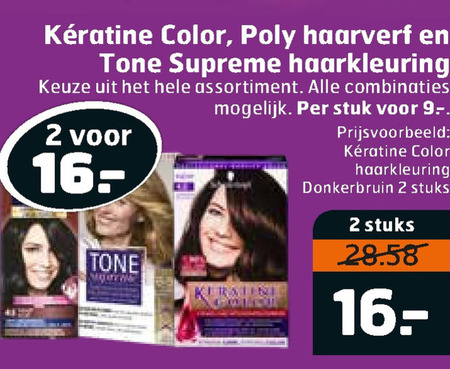 Poly Color   haarkleuring folder aanbieding bij  Trekpleister - details